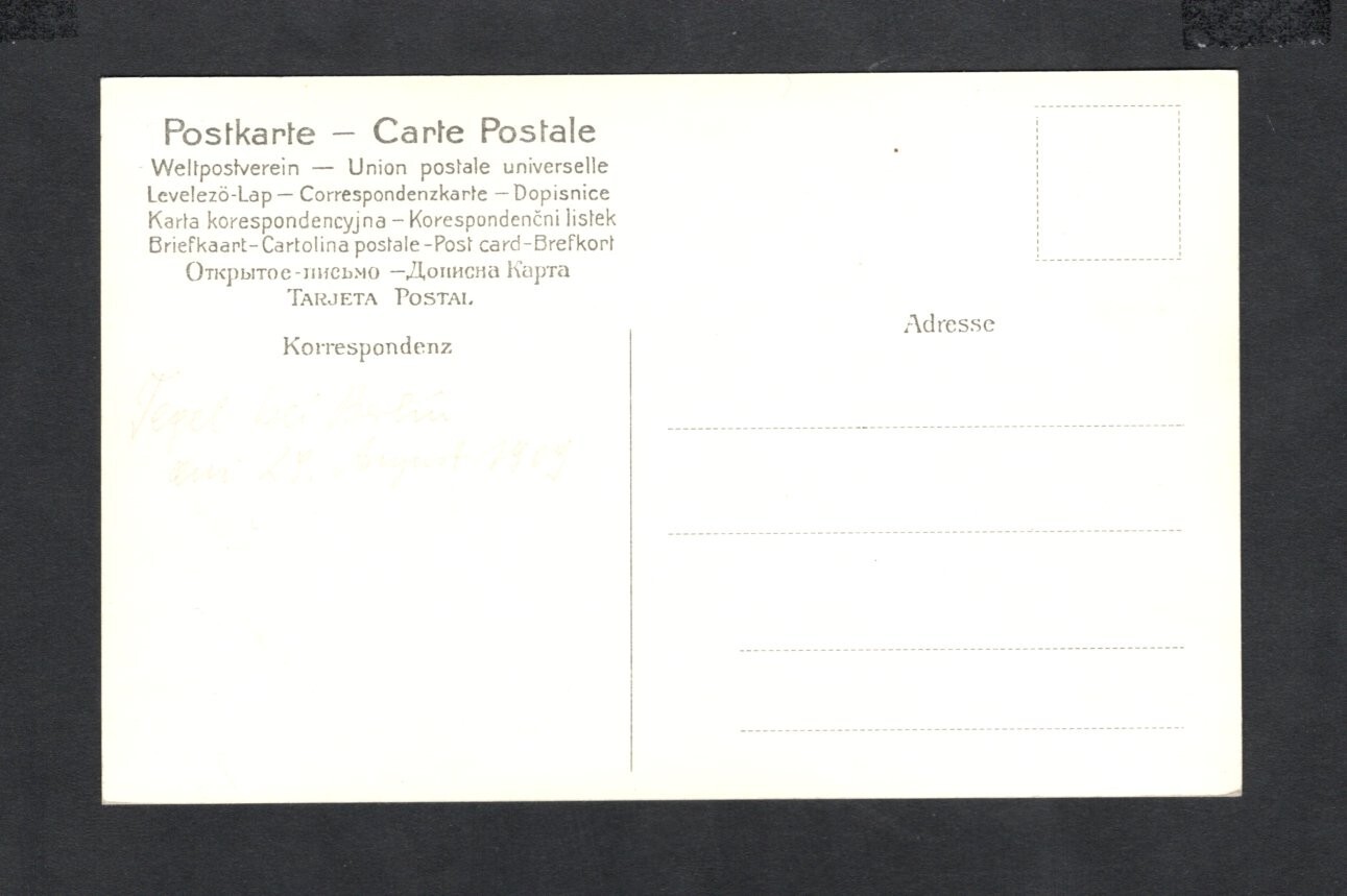 Germany 1900th postcard  WW1 Kaiser Zeppelin Mail, Airmail RR