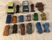 Lot of 17 Vintage Tootsie Toy Diecast Vehicles Metal Toy Cars Trucks