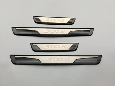 Für Peugeot 3008 Zubehör Teile Auto Plastik Schutz Einstiegsleisten Zierleisten - Bild 1 von 4