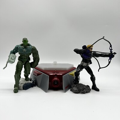 Hasbro Playmation Marvel Avengers Starter Set Base Hawk Eye Super Adaptoid Toy