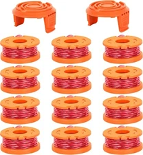Trimmer Spool Line for Worx 14 Pack WA0010 Edger Spools Replacement for Worx Wee