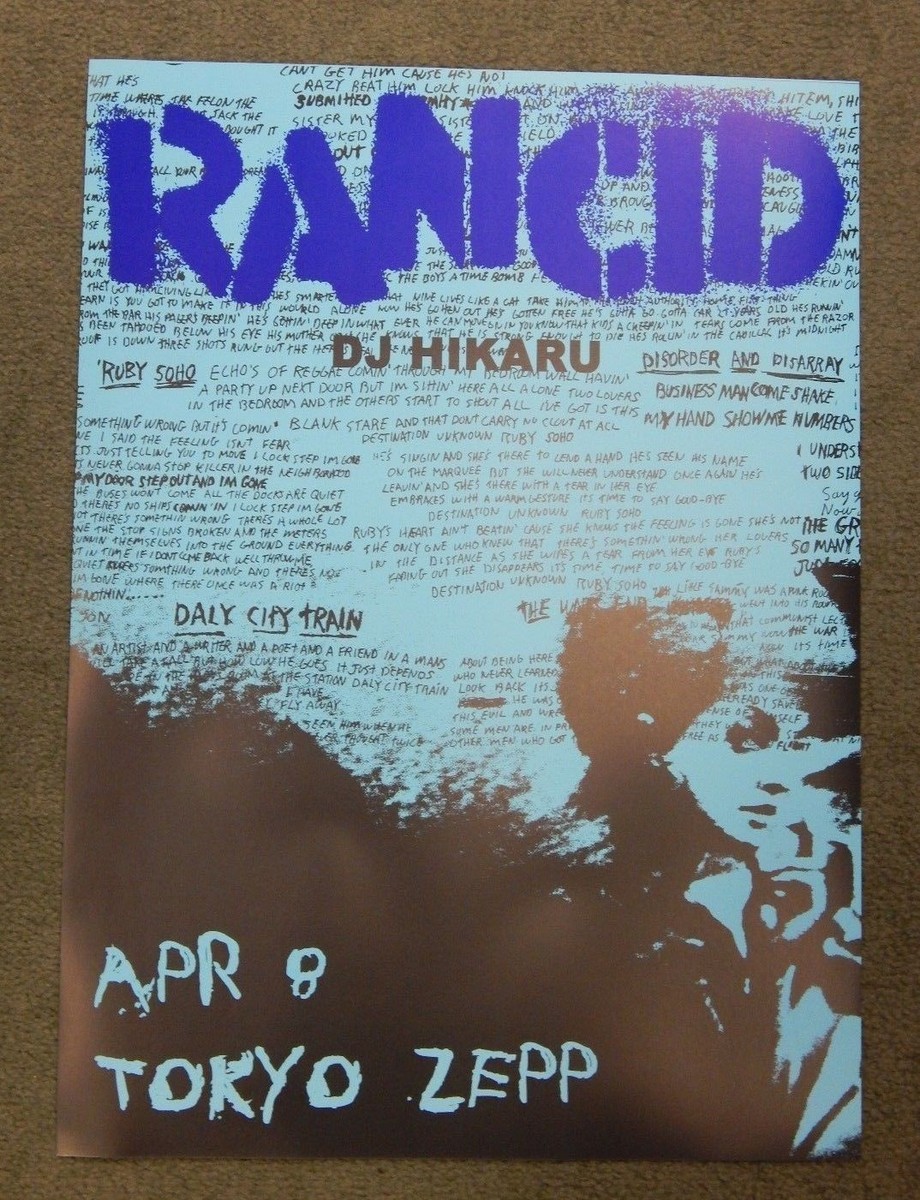 【レア】Rancid ポスター Rancid / Lupos 2008 ポスター [w/ Murphy's Law, Bloodshot