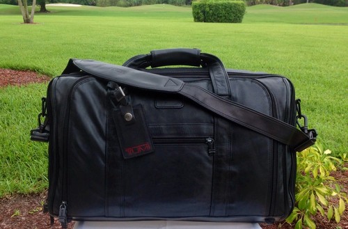 Rare Tumi Alpha XXL Black Napa Leather 