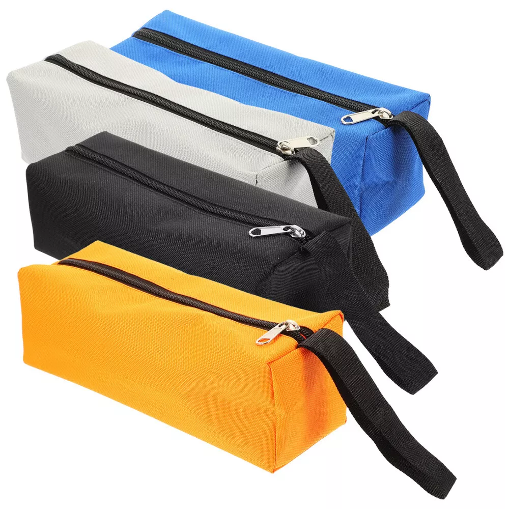 4pcs Thickened Tool Bags Canvas Zipper Pouch Canvas Pouch With Zipper Tool  Pouch