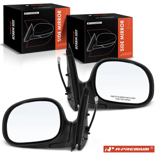 2Pcs Power Mirror w/ Manual Folding 4 Pins for Ford F-150 1998-2001 F75Z17683JAB