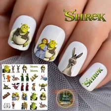 Shrek Waterslide Nail Decals Set Of 50  Instructions & Bonus