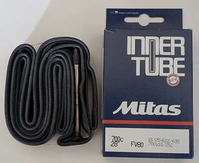 Mitas Tube 700 x 18-25 FV Presta 80mm Removable Valve Core