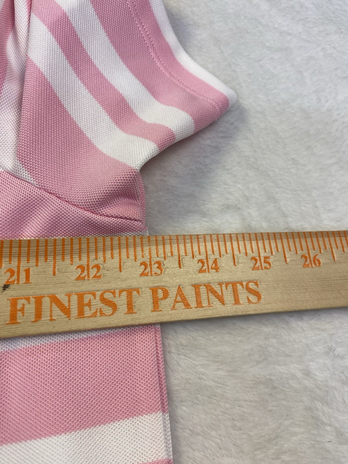 RLX Ralph Lauren Mens L Striped Golf Polo Shirt Stretch Short Sleeve Button Up thumbnail 10