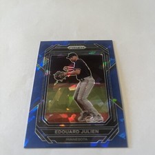 2023 Prizm Edouard Julien Minnesota Twins Blue Cracked Ice 70 Free Shipping 