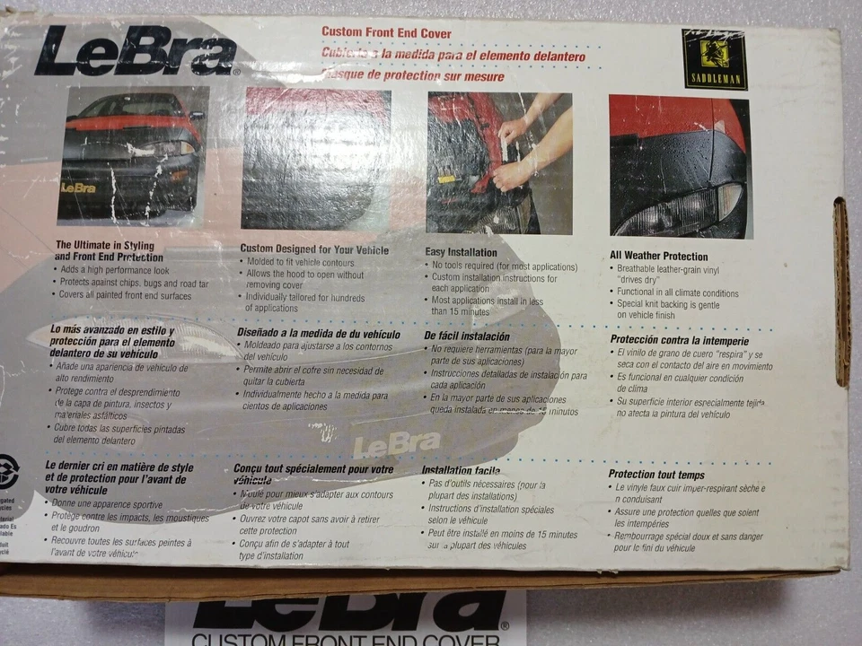 91-92 Ford Ranger 91 92 93 94 Explorer LeBra parrilla delantera capó cubierta nuevo de stock Foto 3 de 4
