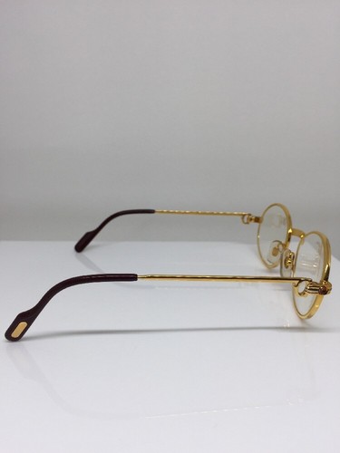New Vintage Cartier Saint Honore Limited Series Eyeglasses With Sapphire 49-18mm - Picture 8 of 12
