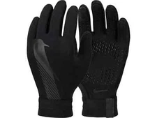NIKE Academy Hyperwarm Football / Soccer Gloves Black Youth Sizes M or LG