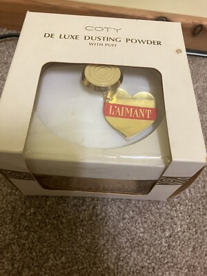 L aimant by Coty Dusting Powder Talkum With Puff NEU VINTAGE RARE & SEALED 200g
