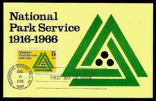 1314 5c Stamp (1966) VITAL NATIONAL PARK SERVICE FDC FROM COLORANO MAXIMUM