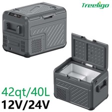 12V/24V 42QT/40L Car Refrigerator Single Zone Mini Portable Fridge for RV Van