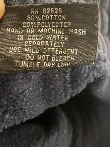 Vintage Southpole Navy Sweatpants Mens XXL Cargo Zip Joggers Heavyweight Baggy - Picture 13 of 13