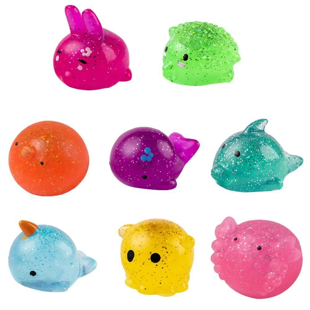 Mochi Fidget Toys Kawaii Animal Stress Ball Powder Cute Fun Soft NEW