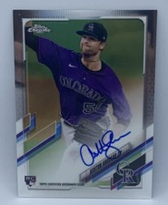 2021 Topps Chrome Baseball Ashton Goudeau Rockies RC Auto