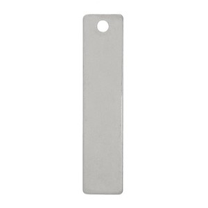 pendants stamping blank stainless tags steel 10pcs rectangle tone silver 10s