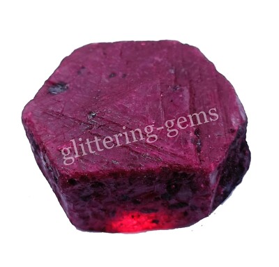 549 CT Natural Red Ruby Rough Chakri Raw Gemstone Certified Loose