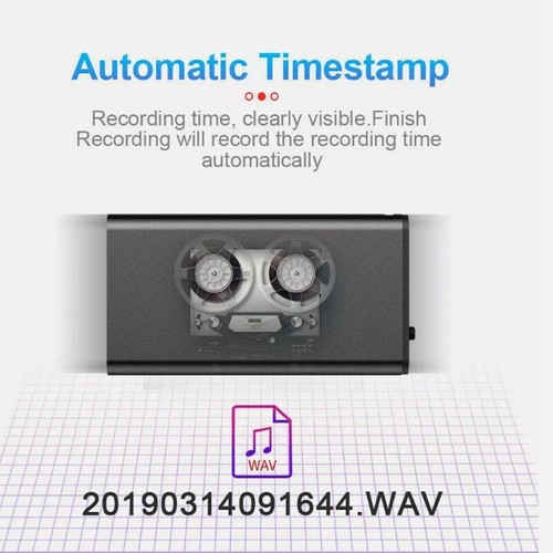 Q1 Audio Recorder Device | Secret Voice Recorder | Mini Magnetic Recorder Black - Picture 10 of 17