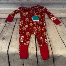 Posh Peanut Nutcracker Bamboo Christmas Zippie Size: 3-6M