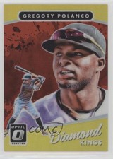 2017 Panini Donruss Optic Diamond Kings Red Prizm 39/99 Gregory Polanco #22 2p4