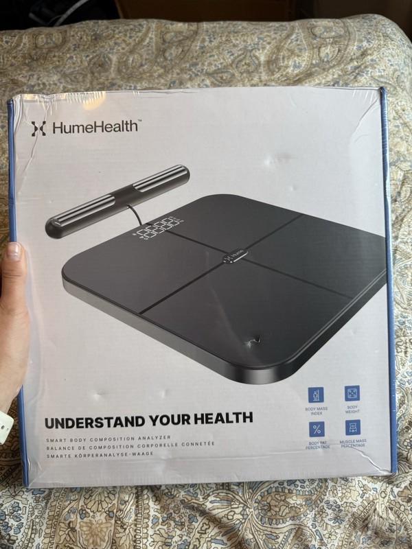 HumeHealth Smart Body Fat Scale BMI/Bone/Visceral Fat, Black HH-BP