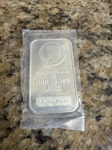 One Troy Ounce New Fine Silver .999 Morgan Bars