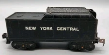 Marx O Gauge Black Plastic 4 Wheel New York Central Knuckle Coupler Vtg