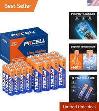 Value Pack of 24 Alkaline AA AAA Batteries - Safe, Certified Quality for Devices