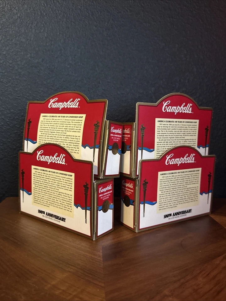 Campbell's Die Cast Model Souvenir 1997 100 aniversario. Juego de 4 Foto 2 de 4