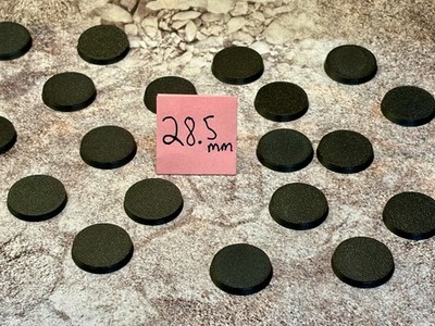 Round Bases 28.5mm Miniature Models Wargaming Warhammer 40K AoS Games Workshop