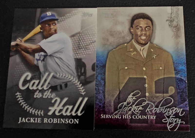 2015 Topps The Jackie Robinson Story #JR-2 2025 Call To Hall #CTH-8 LA Dodgers 