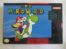 Super Mario World SNES Super Nintendo CIB 100% Complete 1991 Authentic Box RARE