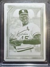 2021 Topps Gallery Baseball YELLOW PRINTING PLATE😎 1  of  1 🔥 Bob Gibson