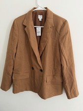 J. Crew Drapey Twill Double Breasted Blazer NWT Size 6
