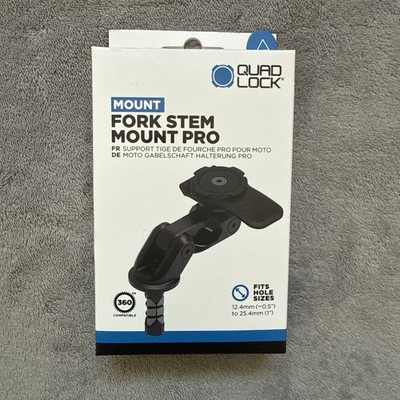 Quad Lock Motorcycle Fork Stem Mount PRO Cell Phone Mount  New in Box
