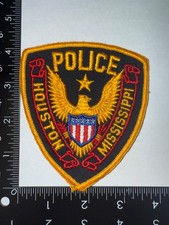 Houston Mississippi Police Shoulder Patch Obsolete Collectible