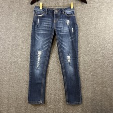 Mudd Jeans For Girls Size 8 Distressed Straight Leg