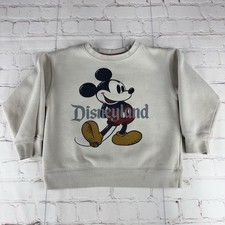 Disney Parks Disneyland Mickey Mouse Fall Beige Sweatshirt Size Kids Boys XS