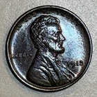 1912 Lincoln Wheat Cent - Nice High Grade MS Coin Glossy Dark Red Toning