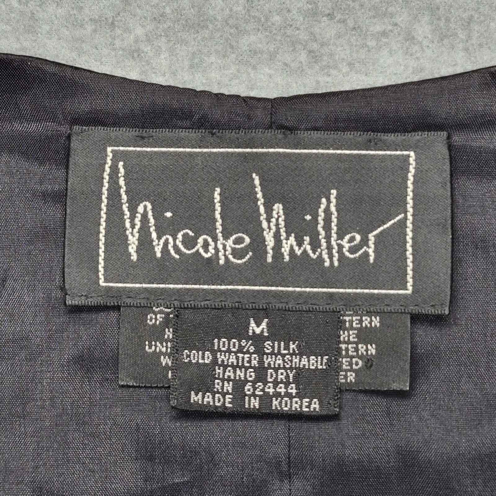 Vintage Nicole Miller Vest Mens Medium Multicolor Silk Las Vegas 1994 Casino - product detail image 3