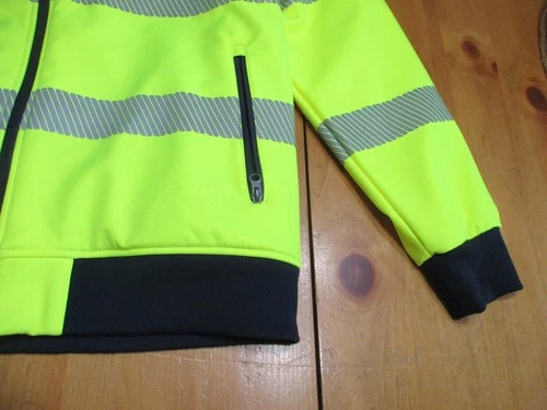 New No Tag Bisley Workwear Jacket Ansi Type R Class 3 Soft Shell,2 XL Excellent! image 9