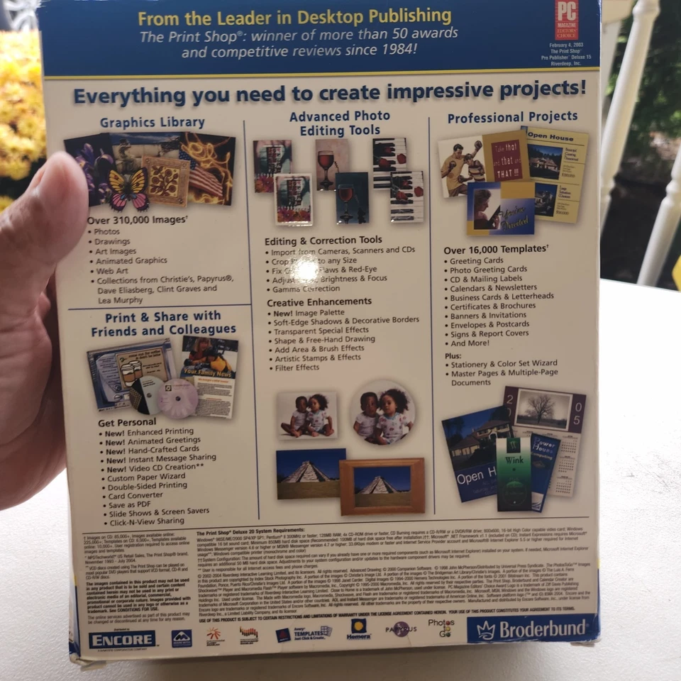 Broderbund - The Printshop Deluxe Suite Version 20- Windows PC NEW - Image 4 of 4