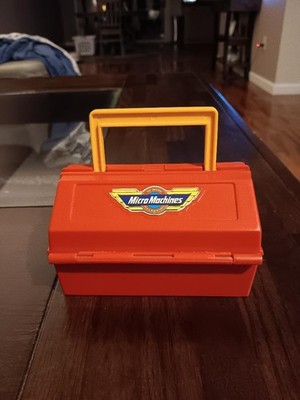 Vintage 90s Galoob Micro Machines Red Toolbox Speed Shop Pit Kit Incomplete