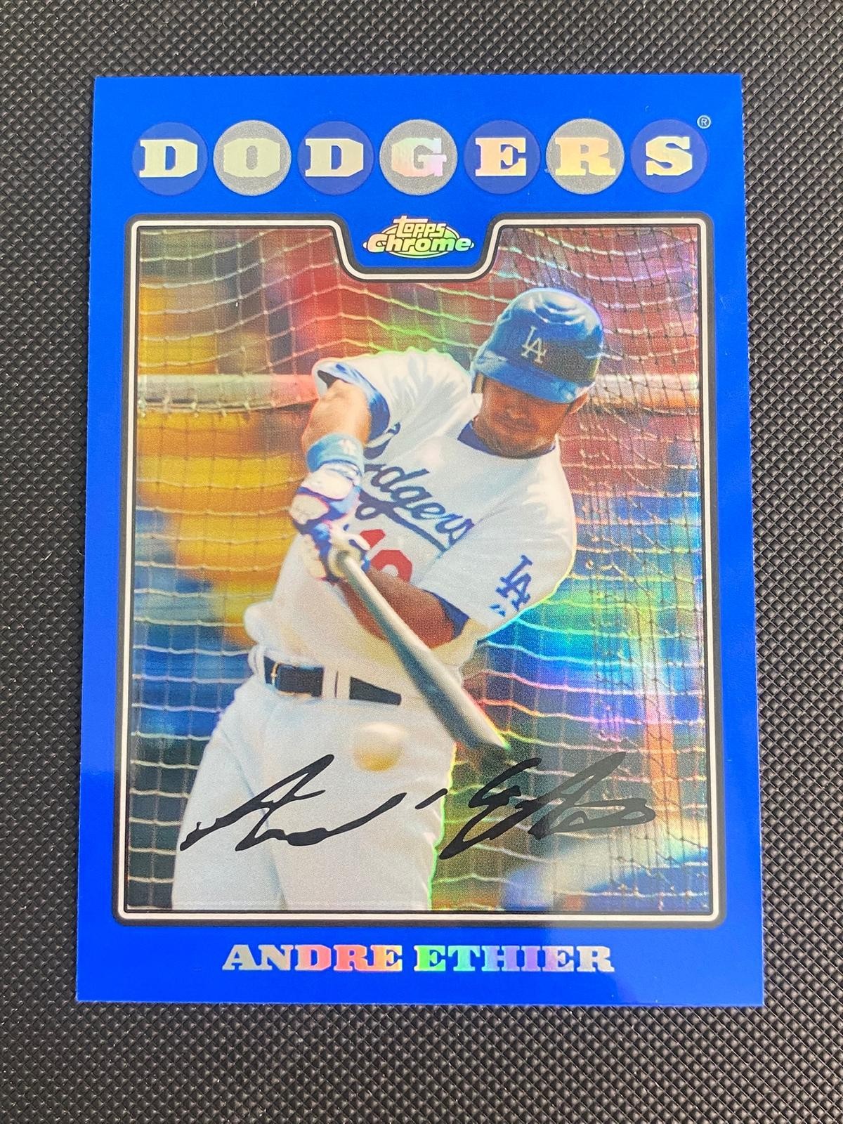 2008 Topps Chrome #173 Andre Ethier Blue Refractor