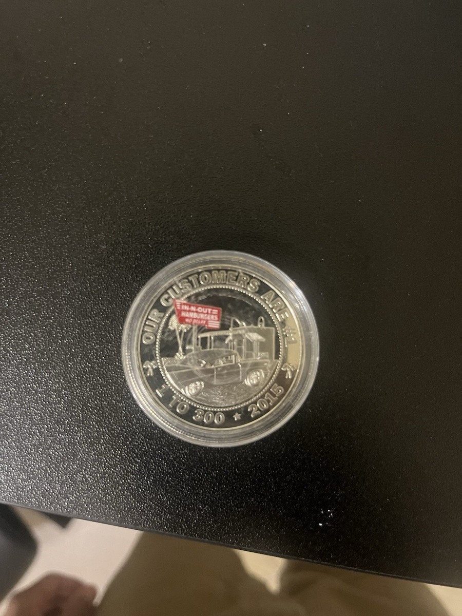 Rare In N Out Burger 300th Store Burger Coin | eBay