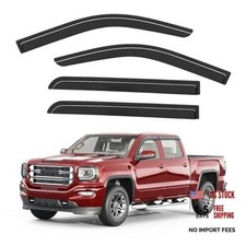 Outside-Mount Window Rain 14-18 Silverado/Sierra 1500 2500HD 3500HD Crew Cab