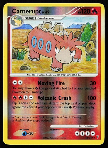 Camerupt 18/147 Reverse Holo Rare Supreme Victors Pokemon Card